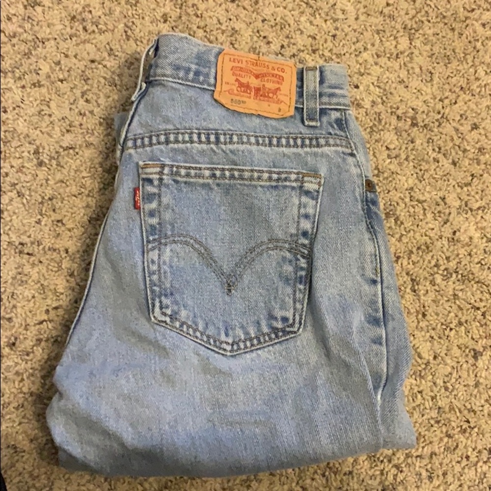 Levi’s classic 550 tapered relaxed jeans size 8 S